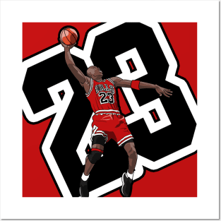 Flying Jordan 23 Posters and Art